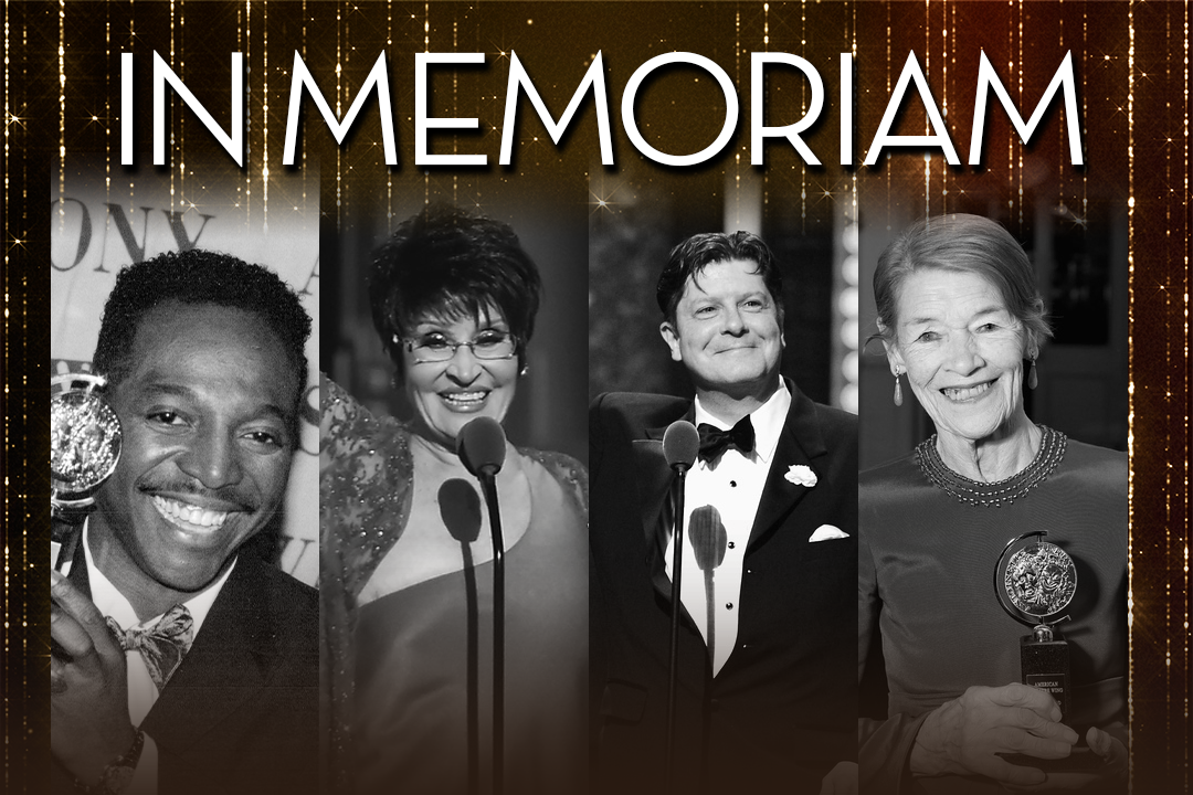 Hinton Battle, Photo: Courtesy Isabelle Stevenson and American Theatre Wing; Chita Rivera, Photo by Theo Wargo/Getty Images for Tony Awards Productions; Michael McGrath, Photo by Andrew H. Walker/WireImage for Tony Awards Productions; Glenda Jackson, Photo by Jenny Anderson/Getty Images for Tony Awards Production.