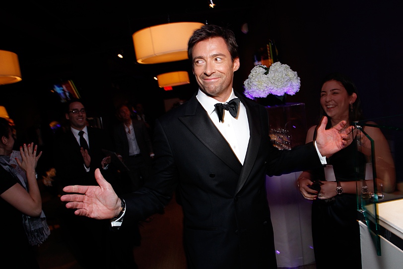 Hugh Jackman Backstage at the Tonys