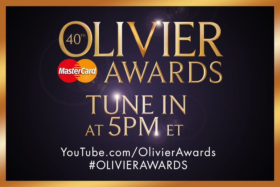 Watch the 2016 Olivier Awards from London, Sunday April 3 at 5pm ET.