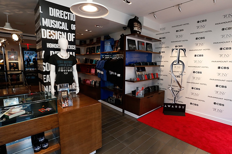 The 2014 Tony Awards Pop Up Shop at the Paramount Hotel in New York City. The 2015 Shop is open from April 2 - June 7.